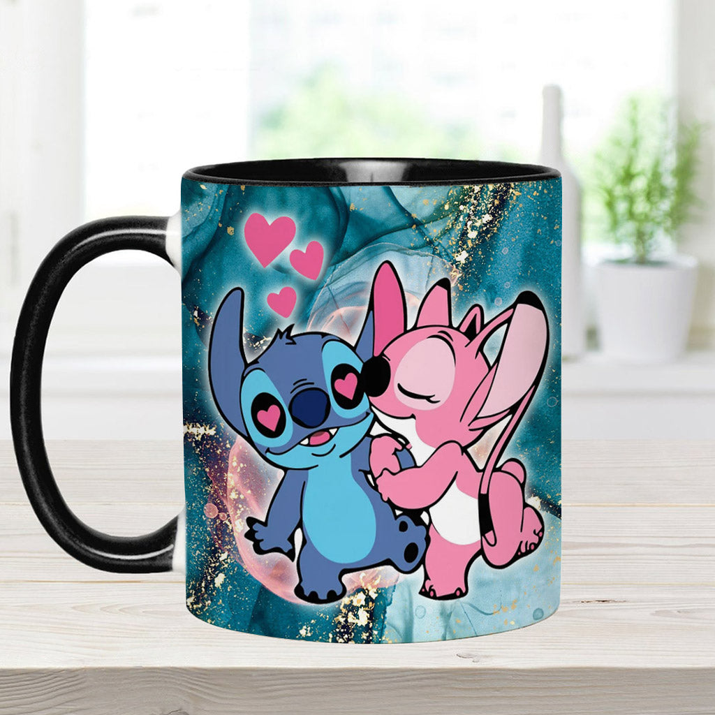 Personalized Ohana Accent Mug Custom Name Gift for Couples