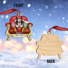 Load image into Gallery viewer, Personalized One-sided Mouse Ornament Custom Family Gift for Christmas

