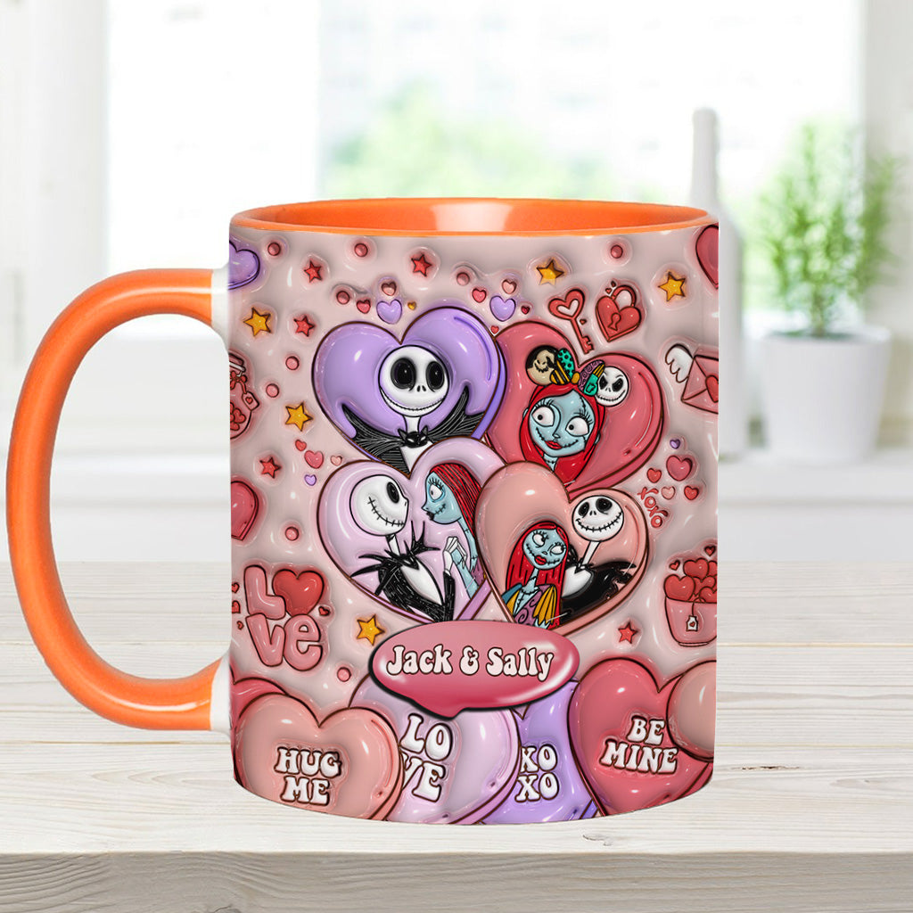 Personalized Nightmare Before Christmas Mug Custom Name Gift for Couples