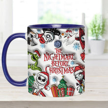 Load image into Gallery viewer, Personalized Nightmare Before Christmas Accent Mug Gift for Halloween &amp; Christmas
