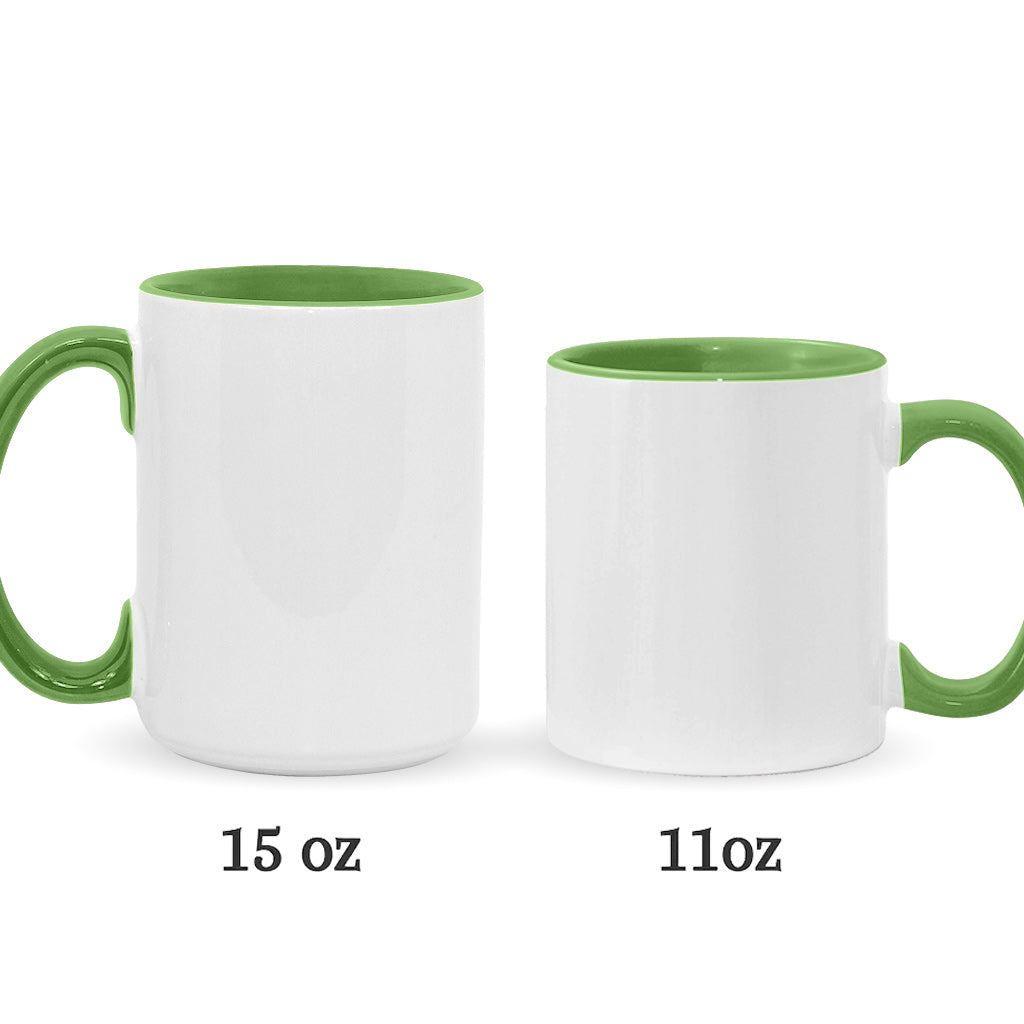 Personalized Cute Character Accent Mug Gift for Mom or Dad