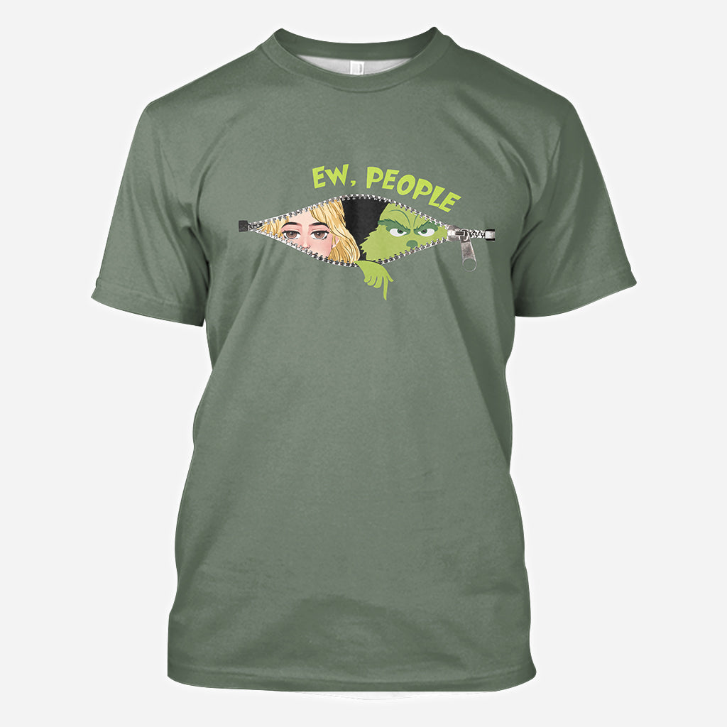 Personalized Green Mischief All-Over Christmas Shirt Gift