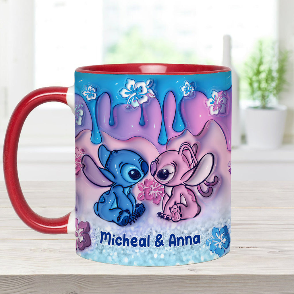 Personalized Ohana Accent Mug Unique Gift for Couples
