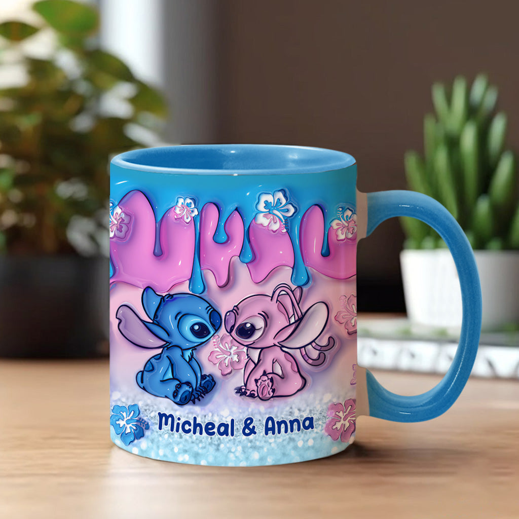 Personalized Ohana Accent Mug Unique Gift for Couples