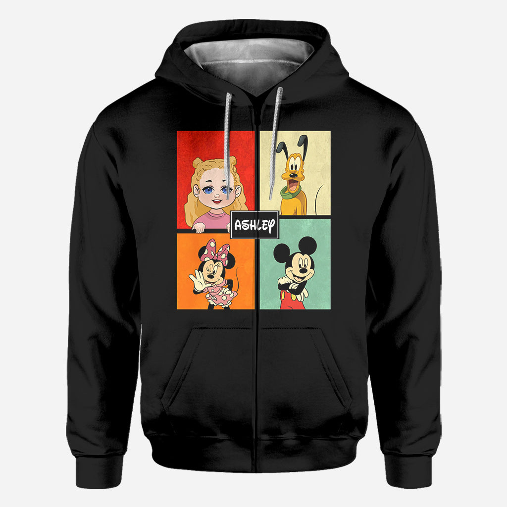Personalized Disney Character All Over Shirt Custom Name Gift
