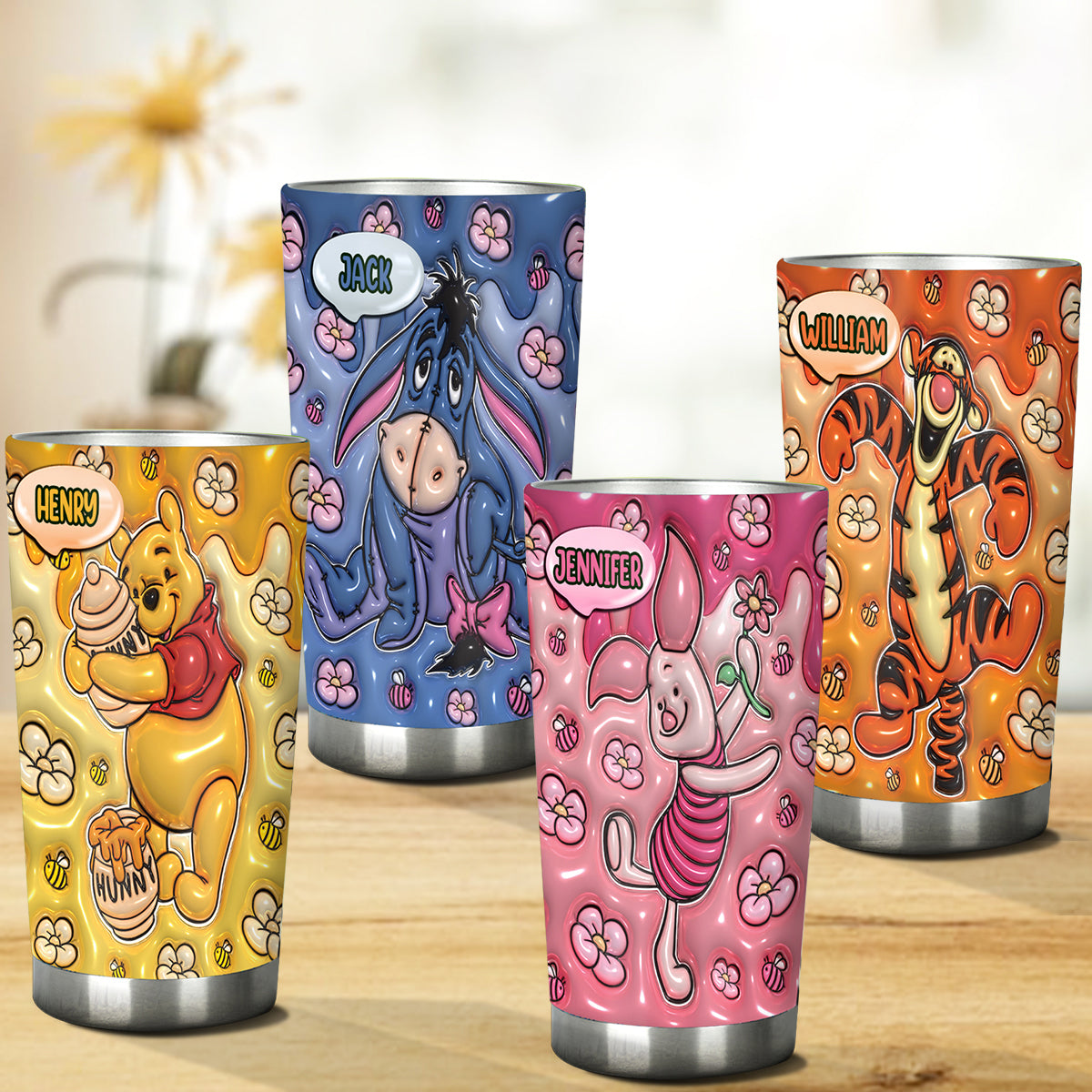 Personalized Cute Friends Mouse Tumbler Custom Name Gift