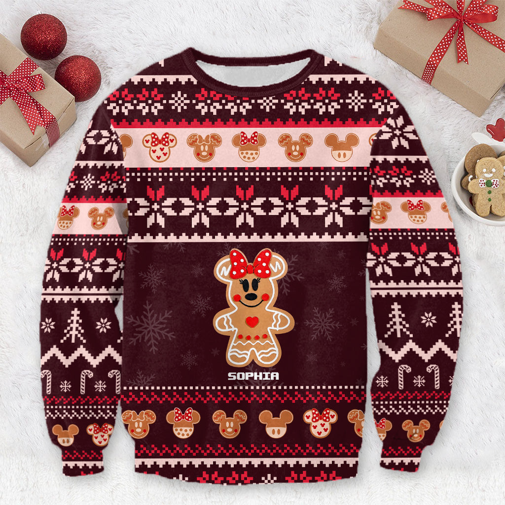 Personalized Merry Christmas Mouse Sweater Gift for Her