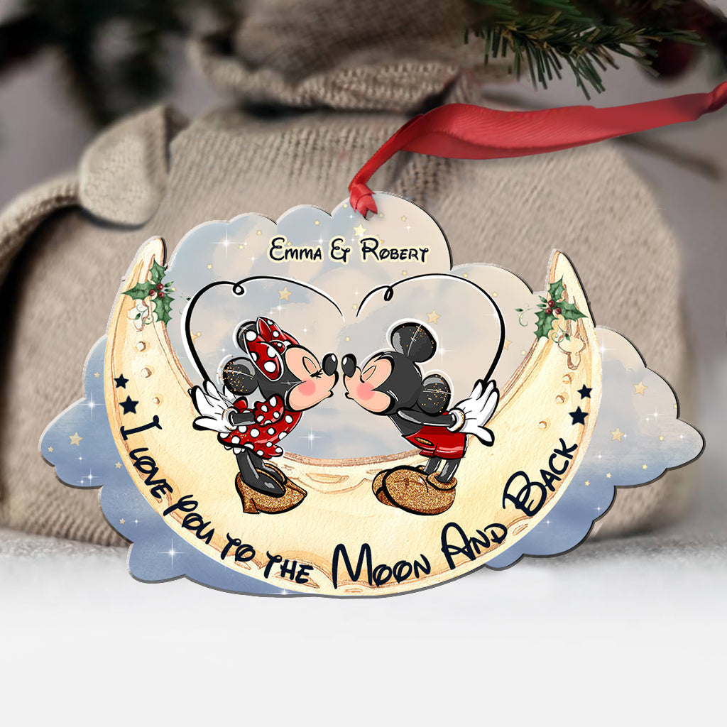 Personalized 'I Love You To The Moon And Back' Ornament Gift for Couples