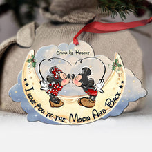 Load image into Gallery viewer, Personalized 'I Love You To The Moon And Back' Ornament Gift for Couples
