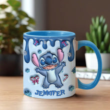 Load image into Gallery viewer, Personalized Ceramic Accent Mug Ohana Gift for Mom or Dad
