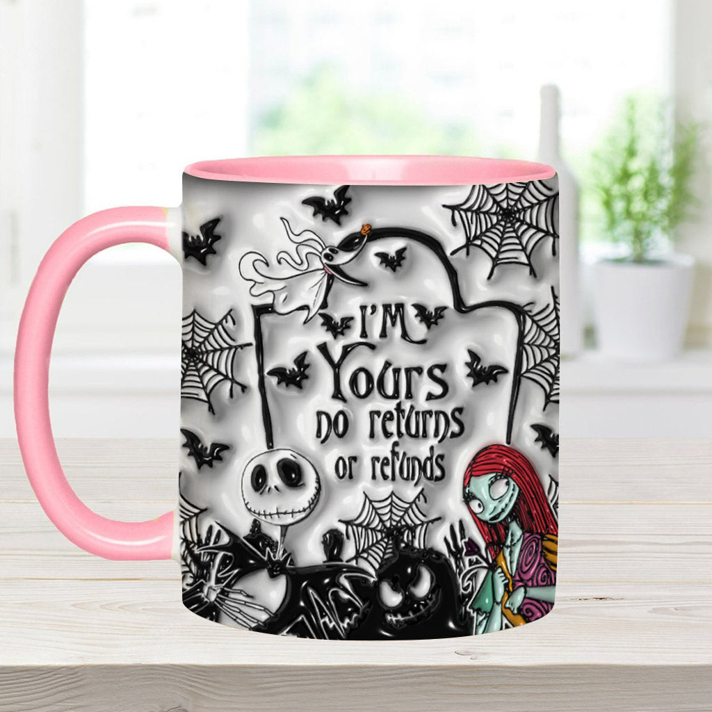 Personalized Halloween Accent Mug Custom Name for Couples