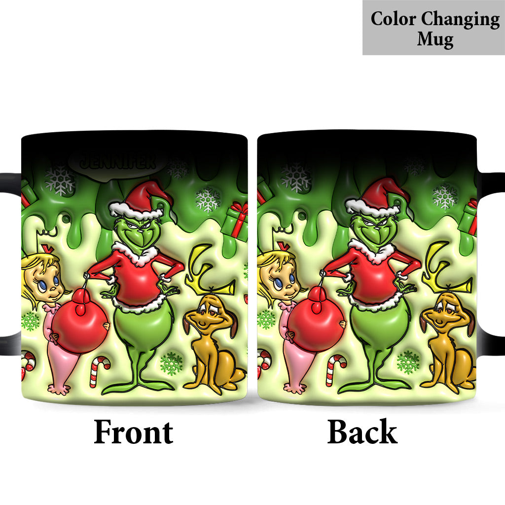 Personalized Merry Grinchmas Mug Custom Name Christmas Gift