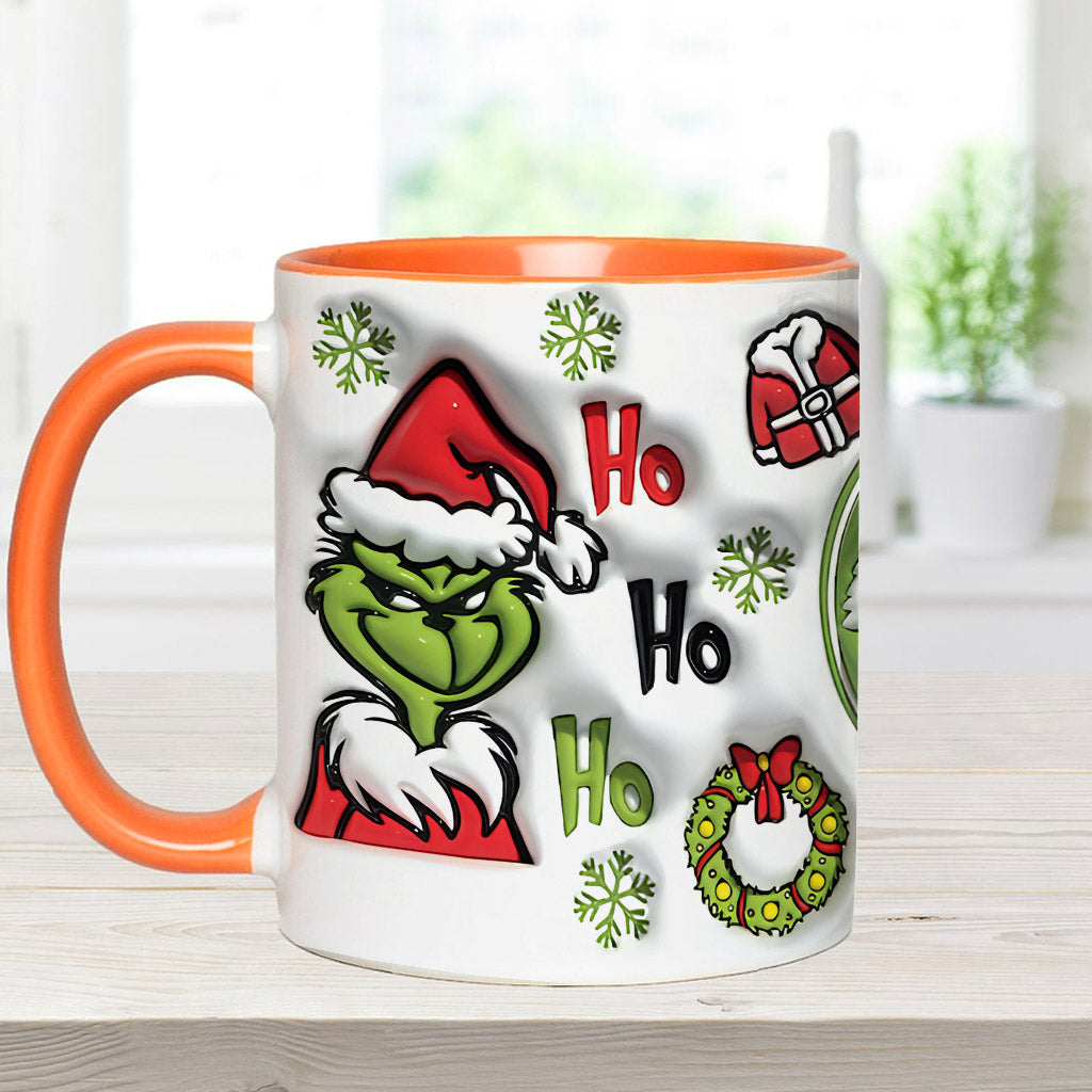 Personalized Grinch Accent Mug Custom Name Holiday Gift