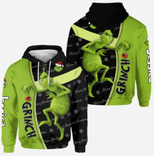 Load image into Gallery viewer, Personalized Grinch Hoodie and Leggings Custom Name Gift for Christmas
