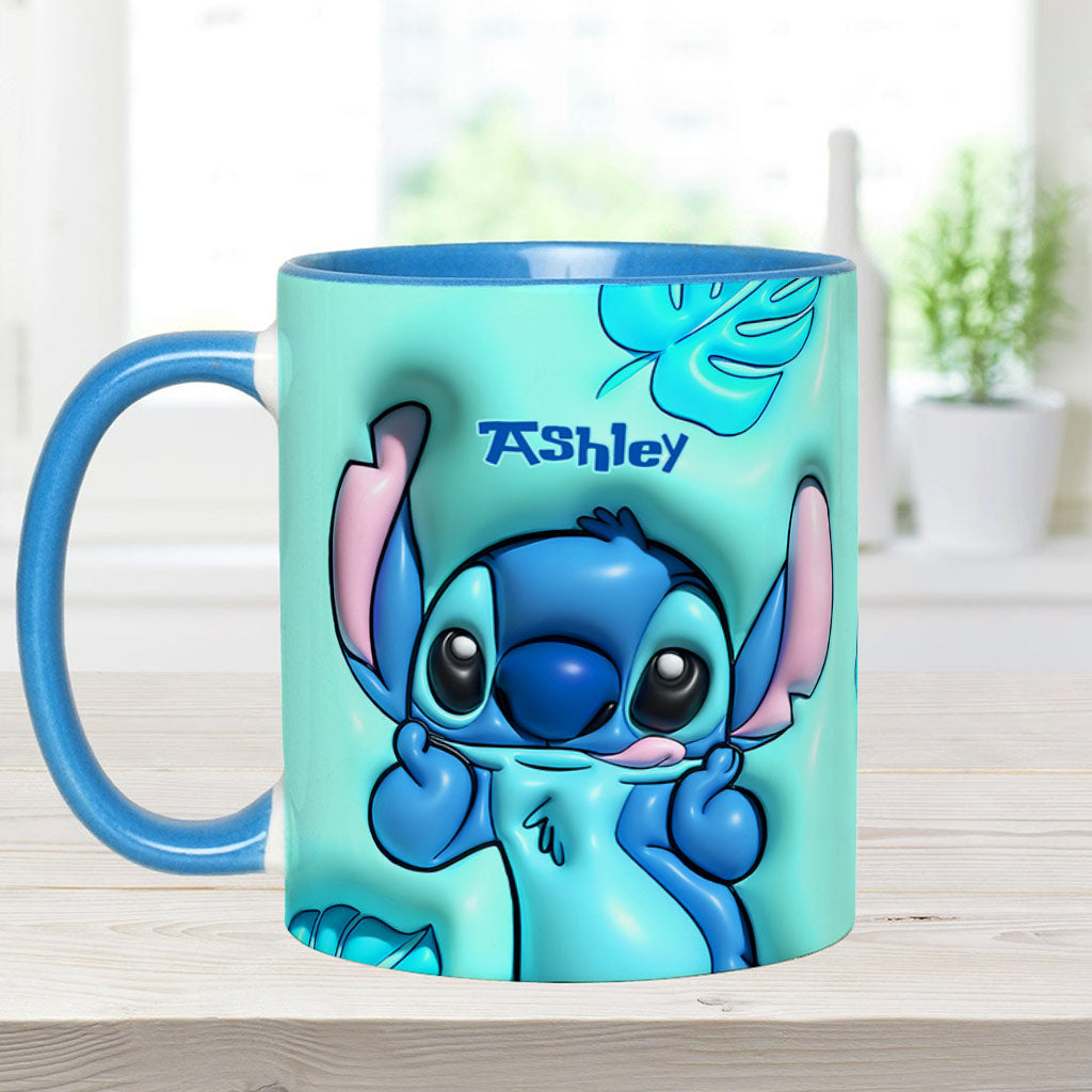 Personalized Ohana Accent Mug Custom Name Gift for Mom