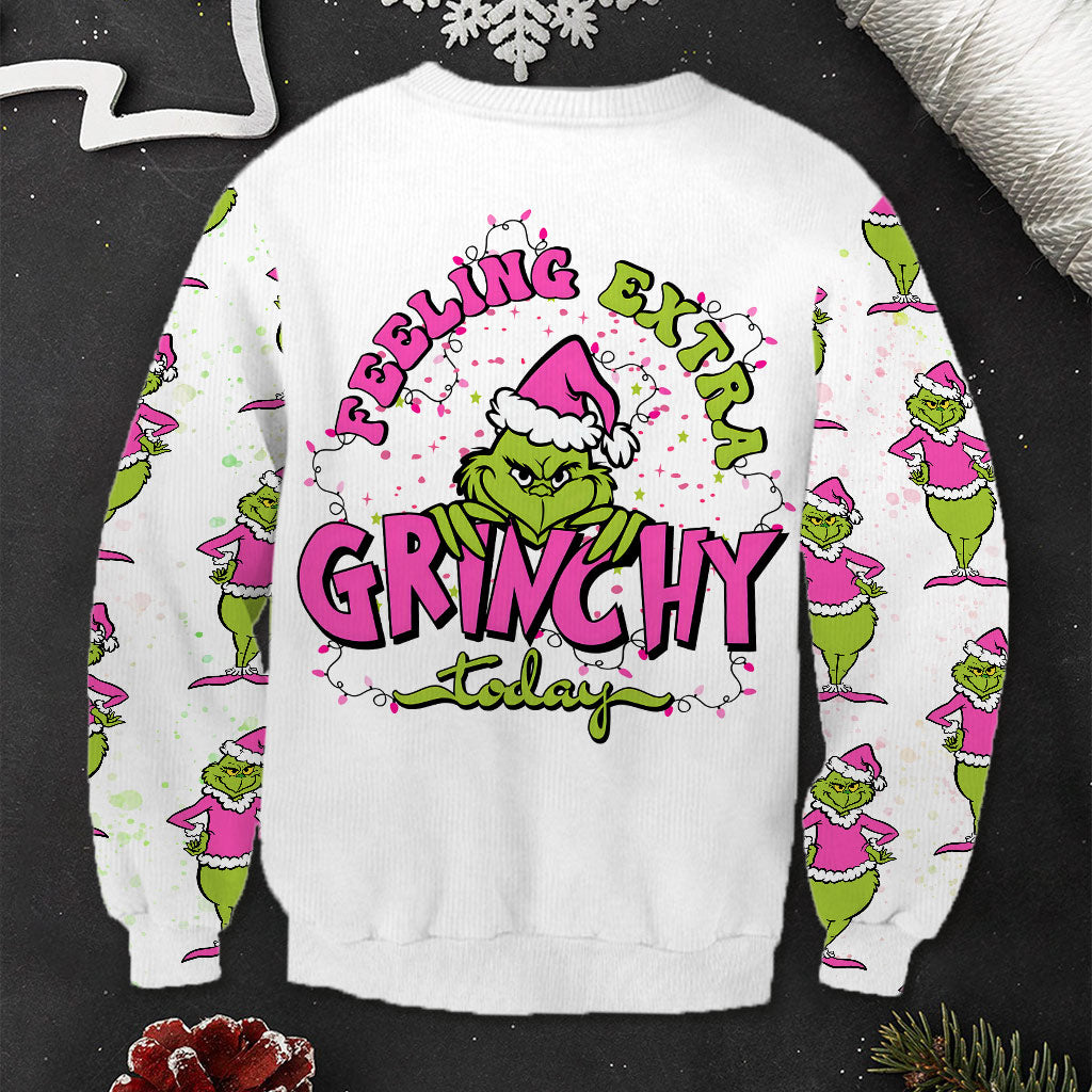 Personalized Grinchy Holiday Ugly Sweater Gift for Women