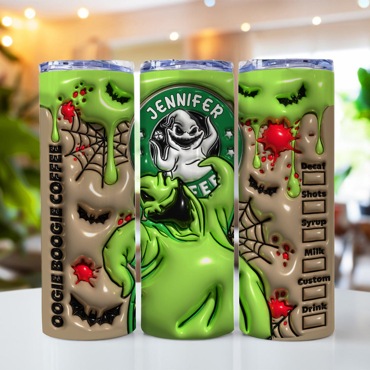 Personalized Halloween Tumbler Unique Gift for Her or Him