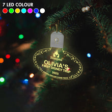 Load image into Gallery viewer, Personalized LED Acrylic Ornament with Custom Name for Christmas
