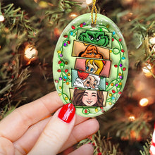 Load image into Gallery viewer, Personalized Grinch Squad Ceramic Ornament Holiday Gift
