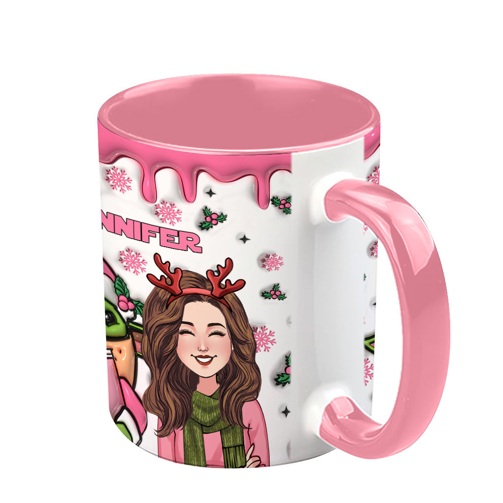 Personalized Cute Accent Mug Custom Name Gift for Mom