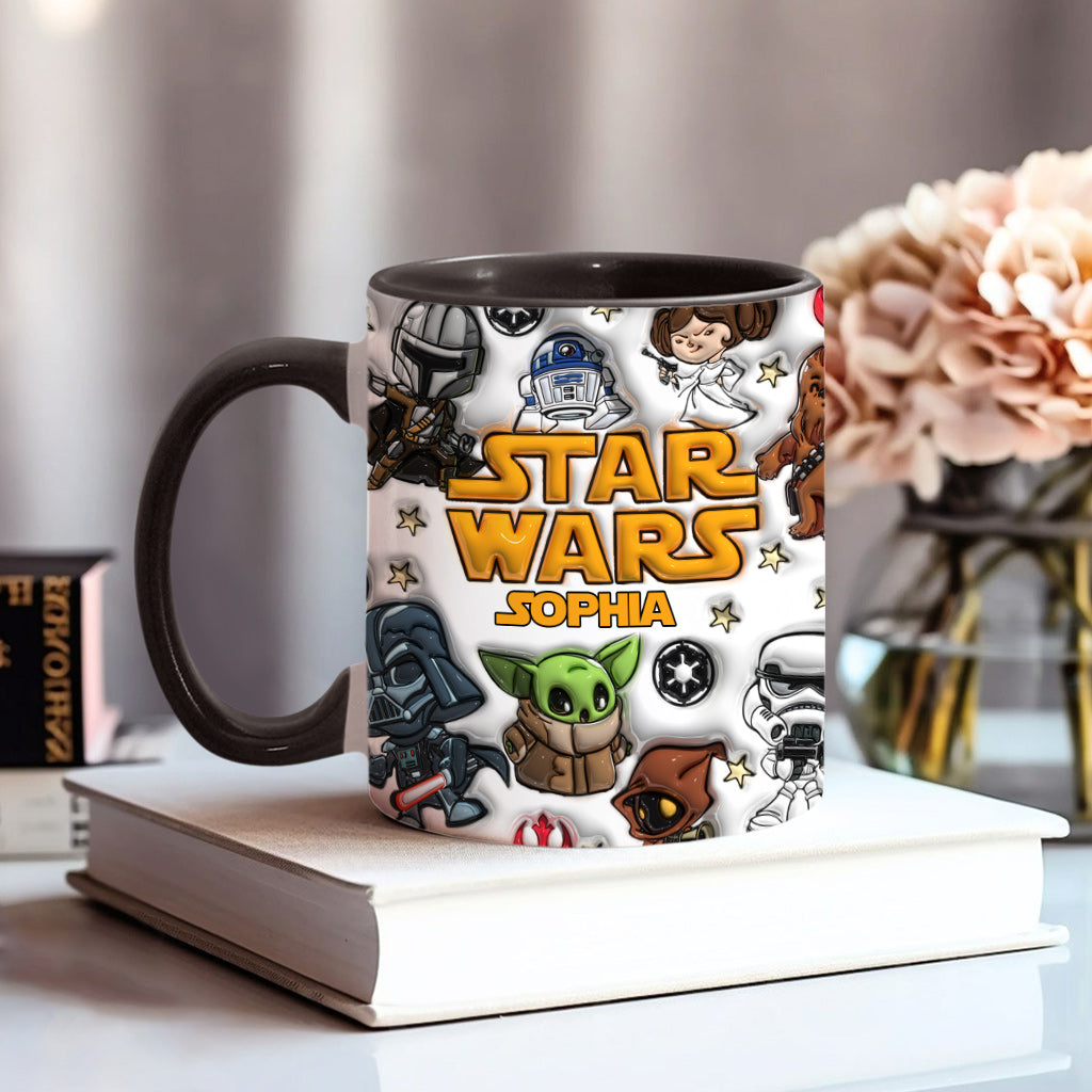 Personalized Star Wars Accent Mug Custom Name Gift for Kids