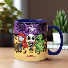 Load image into Gallery viewer, Personalized Nightmare Accent Mug Custom Name Gift for Halloween
