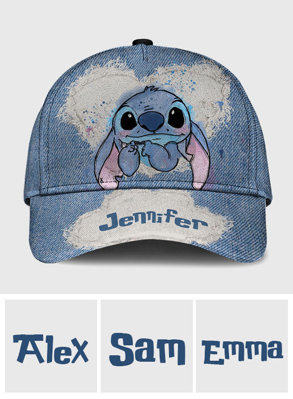 Personalized Denim Classic Cap Custom Name Gift for Birthday
