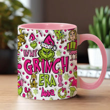 Load image into Gallery viewer, Personalized Grinch Accent Mug Custom Name Holiday Gift
