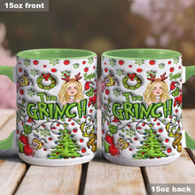 Load image into Gallery viewer, Personalized The Grinch Accent Mug Custom Name Christmas Gift
