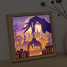 Load image into Gallery viewer, Personalized Christmas Light Shadow Box Custom Name Decoration Gift
