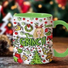 Load image into Gallery viewer, Personalized The Grinch Accent Mug Custom Name Christmas Gift
