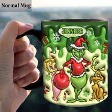 Load image into Gallery viewer, Personalized Merry Grinchmas Mug Custom Name Christmas Gift
