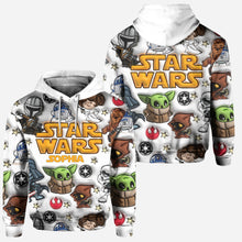 Load image into Gallery viewer, Personalized Star Wars Hoodie and Leggings Set Custom Name Gift
