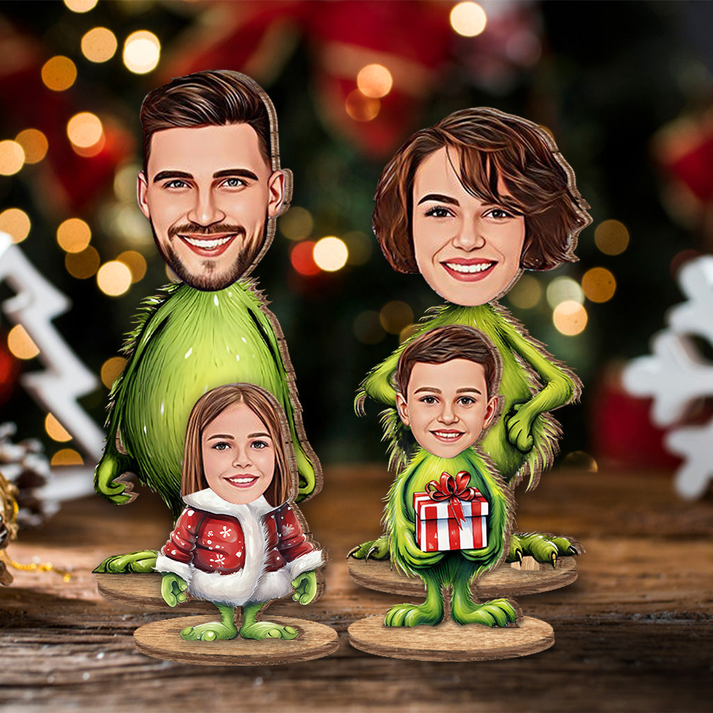 Personalized Grinchmas Freestanding Wood Plaque Christmas Gift