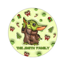 Load image into Gallery viewer, Personalized The Force Round Rug Custom Family Name Gift
