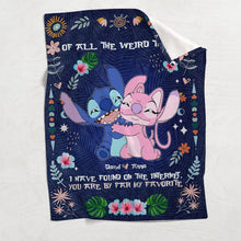 Load image into Gallery viewer, Personalized Ohana Blanket Custom Name Gift for Couples
