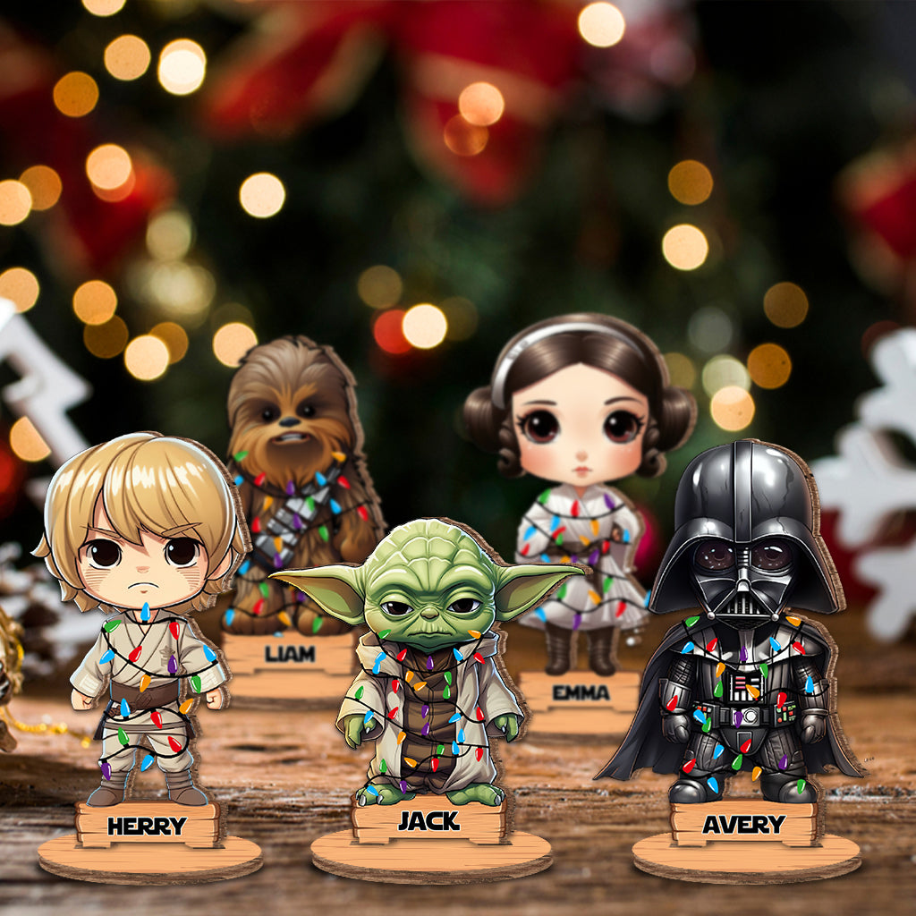 Personalized Freestanding Wood Plaque The Force Family Gift for Christmas