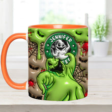 Load image into Gallery viewer, Personalized Halloween Accent Mug Custom Name Gift Idea
