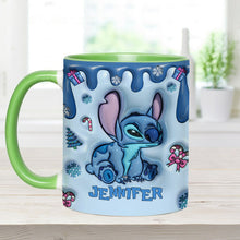Load image into Gallery viewer, Personalized Ohana Accent Mug Custom Name Birthday Gift
