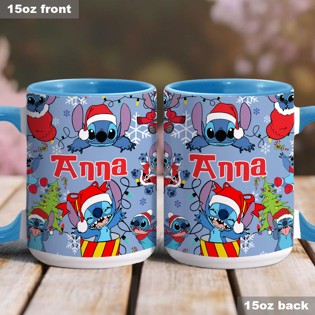 Personalized Ohana Accent Mug Custom Name Christmas Gift