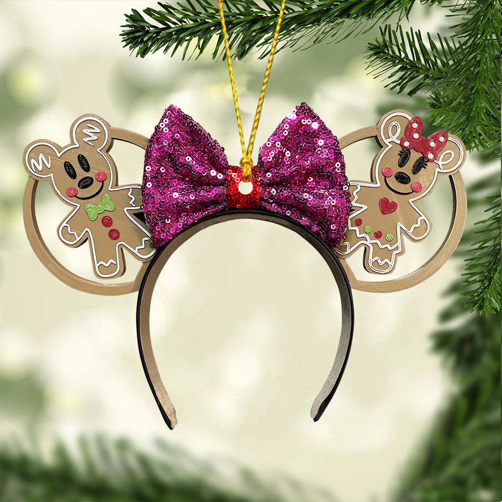 Personalized Merry Christmas Mouse Ornament Custom Gift