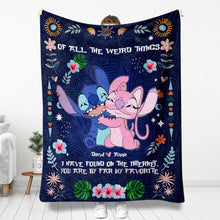 Load image into Gallery viewer, Personalized Ohana Blanket Custom Name Gift for Couples
