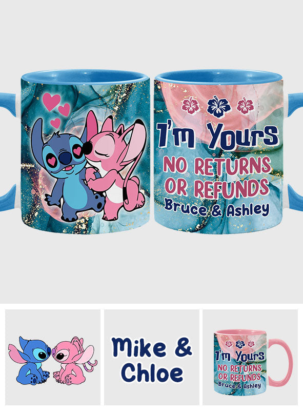 Personalized Ohana Accent Mug Custom Name Gift for Couples