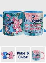 Load image into Gallery viewer, Personalized Ohana Accent Mug Custom Name Gift for Couples
