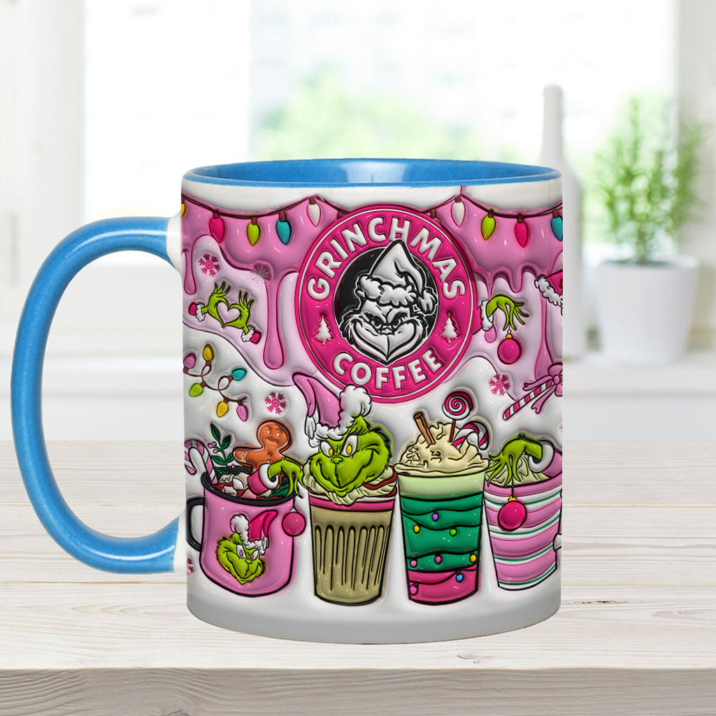 Personalized Grinchmas Coffee Accent Mug Custom Gift for Christmas
