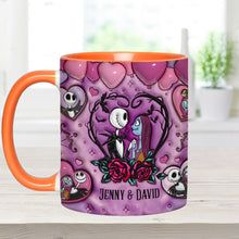 Load image into Gallery viewer, Personalized Nightmare Accent Mug Custom Name Gift for Couples
