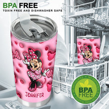 Load image into Gallery viewer, Personalized Cute Mouse Tumbler Custom Name Gift for Her
