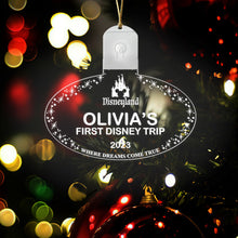 Load image into Gallery viewer, Personalized LED Acrylic Ornament with Custom Name for Christmas
