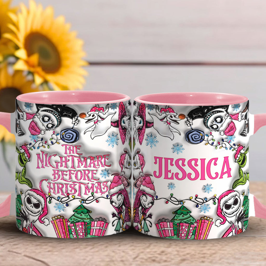 Personalized Nightmare Before Christmas Accent Mug Gift