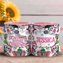 Load image into Gallery viewer, Personalized Nightmare Before Christmas Accent Mug Gift
